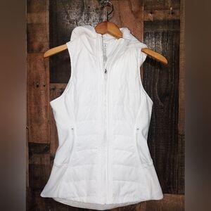 Lululemon Athletica Ivory Hooded Vest